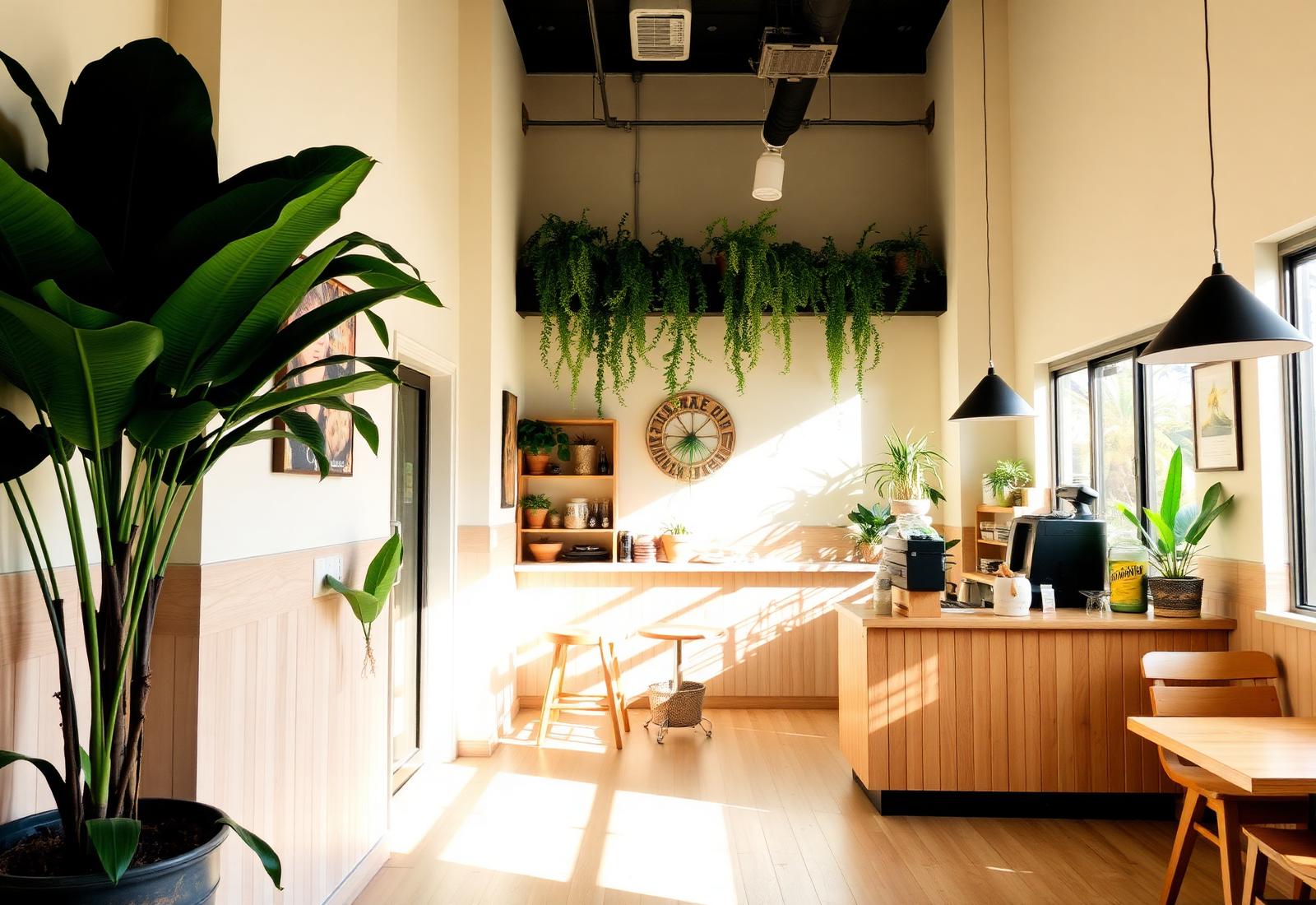 Inside the cafe