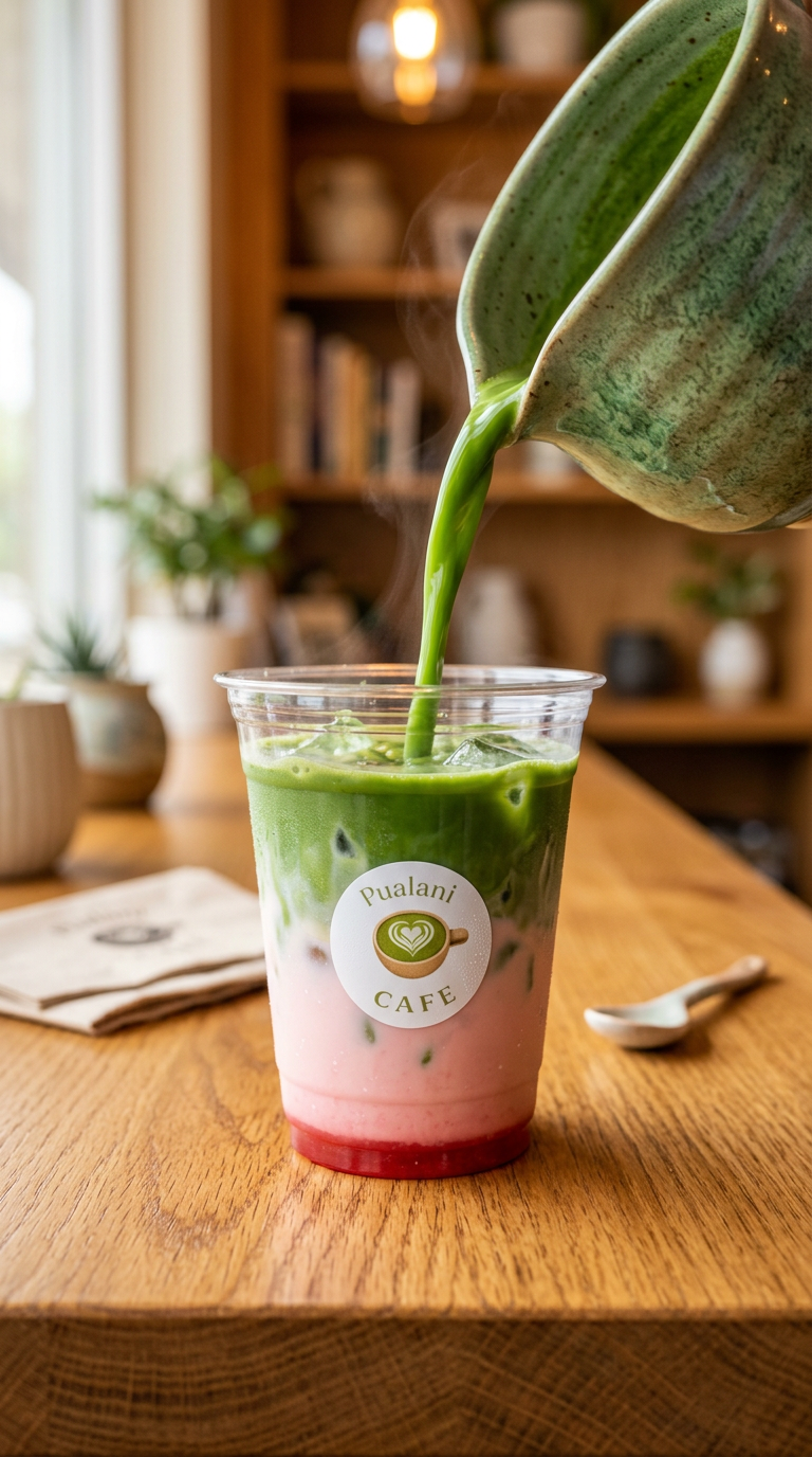 Strawberry Matcha Latte